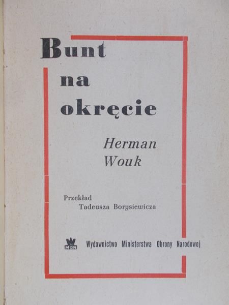 Wouk Herman - Bunt na okręcie