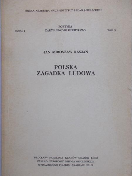 Kasjan Jan Mirosław - Polska zagadka ludowa