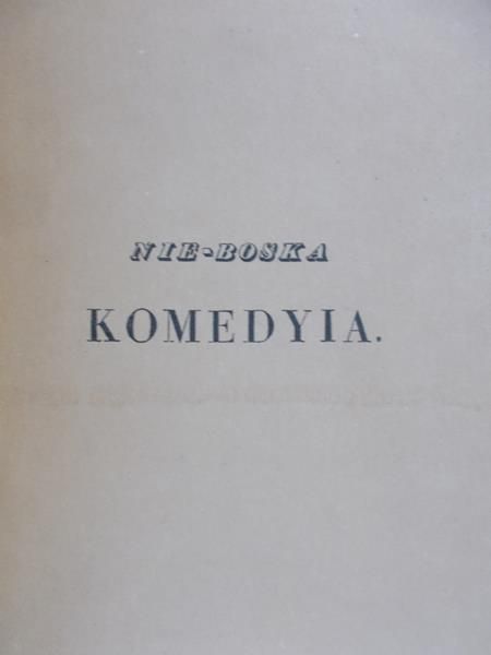 Zygmunt Krasiński - Nie-boska komedyia,1835r.