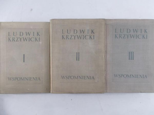 Krzywicki Ludwik - Wspomnienia Tom I-III