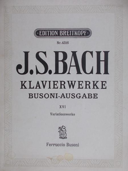 Bach J.S. - Klavier Werke XVI