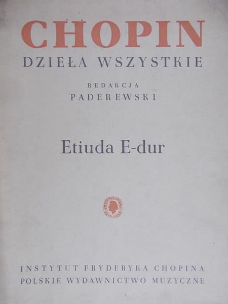 Chopin Fryderyk - Etiuda E-dur op. 10 nr 3 na fortepian