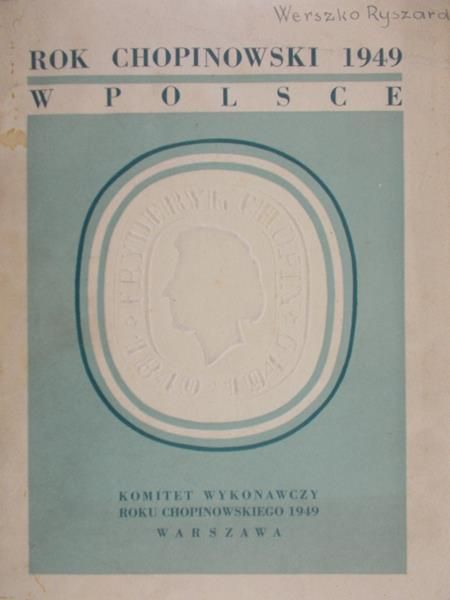 Rok Chopinowski 1949 w Polsce, 1949