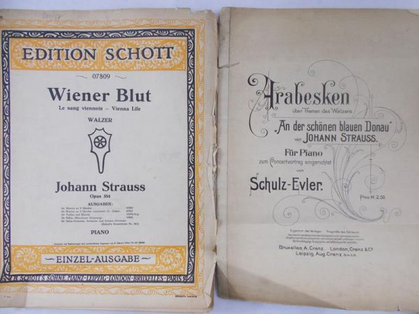 Strauss Johann - Franz Liszt: Berke fur klavier zu 2 handen, Arabesken, zestaw