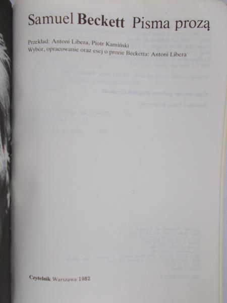 Beckett Samuel - Pisma prozą