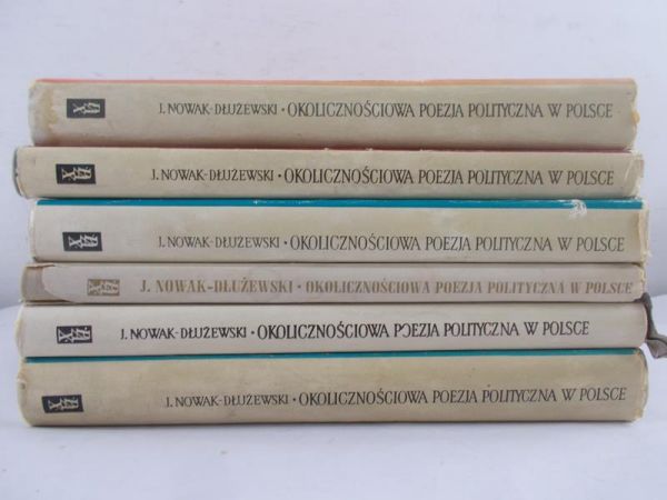 Nowak-Dłużewski Juliusz - Okolicznościowa poezja polityczna w Polsce