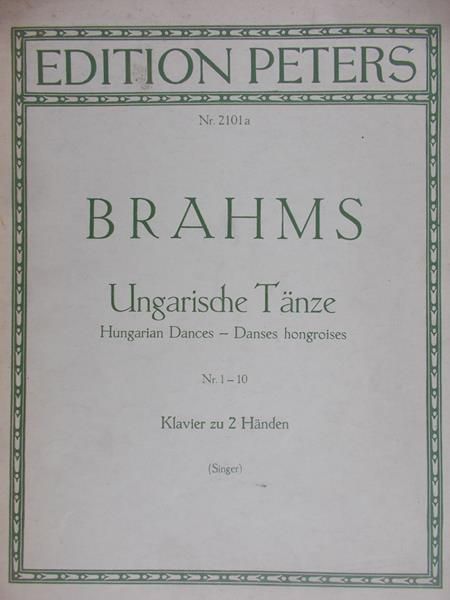 Brahms Johannes - Ungarische Tanze, nr 1-10, 1950