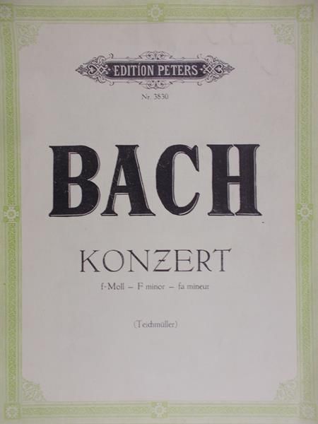 Bach Johann Sebastian - Konzert f-Moll fur Klavier und Orchester
