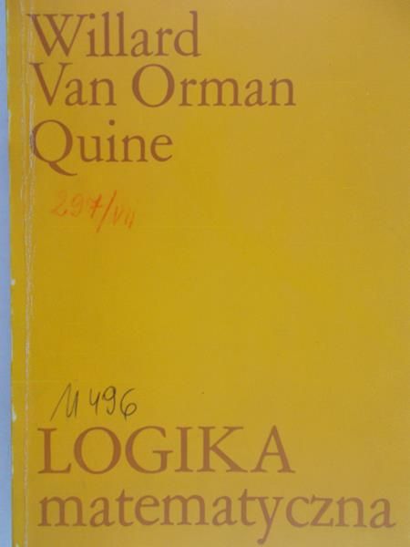 Quine Willard - Logika matematyczna