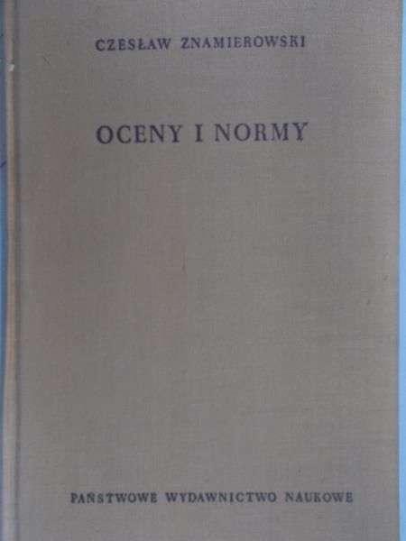 Znamierowski Czesław - Oceny i normy