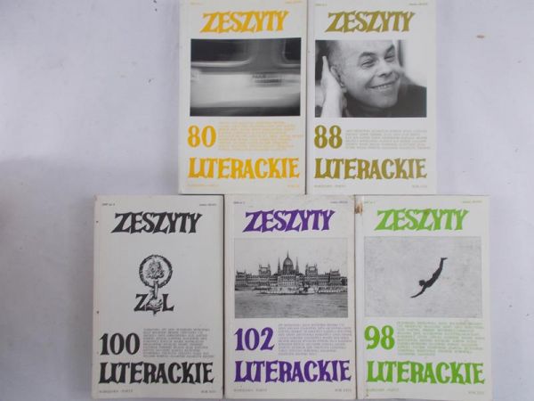 Zeszyty Literackie - Zeszyty literacie, 5 numerów.