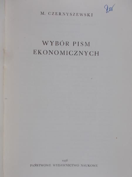 Mikołaj Czernyszewski - Wybór pism ekonomicznych