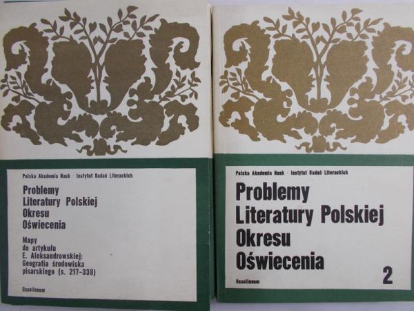 Goliński Zbigniew (red.) - Problemy literatury polskiej okresu oświecenia, 2 książki