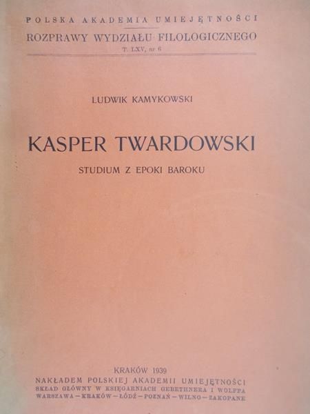 Kamykowski Ludwik - Kasper Twardowski, 1939r.