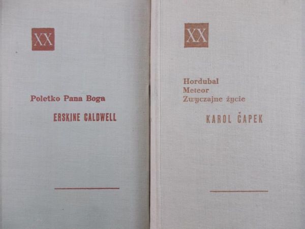 Galdwell Erskine, Karol Capek - Poletko Pana Boga, Hordubal Meteor Zwyczajne życie