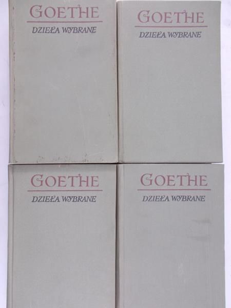 Goethe Jan Wolfgang - Dzieła wybrane, t. I-IV