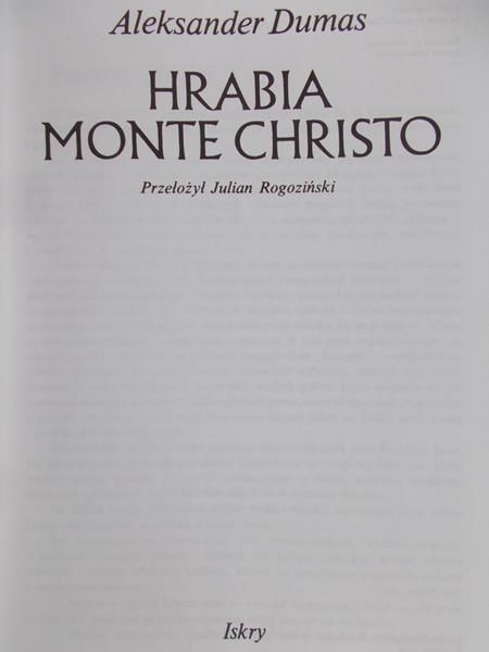 Dumas Aleksander - Hrabia Monte Christo
