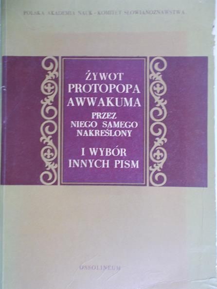 Jakubowski Wiktor (tłum.) - Żywot Protopopa Awwakuma