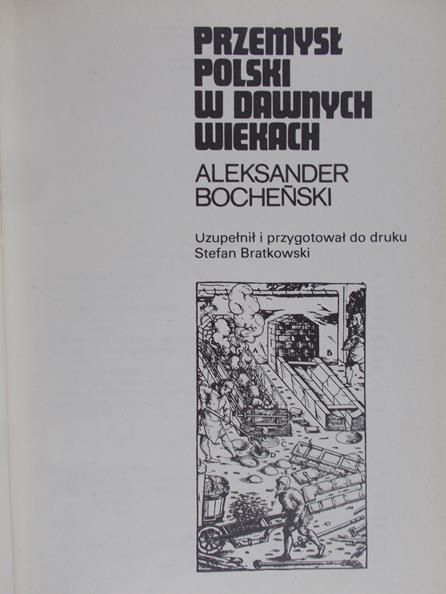 Bocheński Aleksander - Przemysł polski w dawnych wiekach