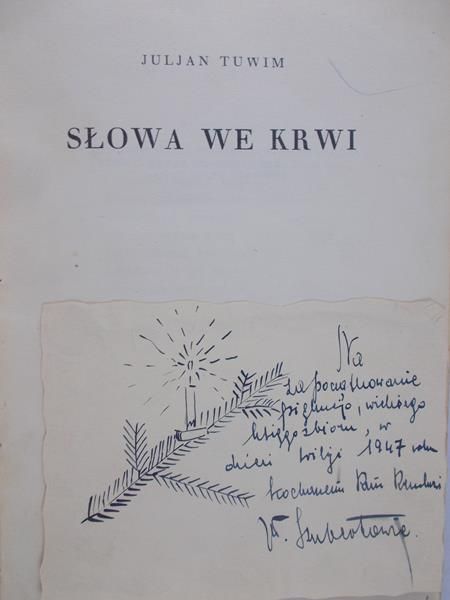 Tuwim Julian - Słowa we krwi, 1926 r.