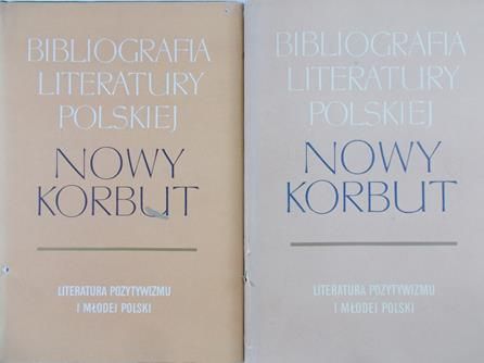 Pollak Roman (red.) - Bibliografia literatury Polskiej. Nowy Korbut, zestaw