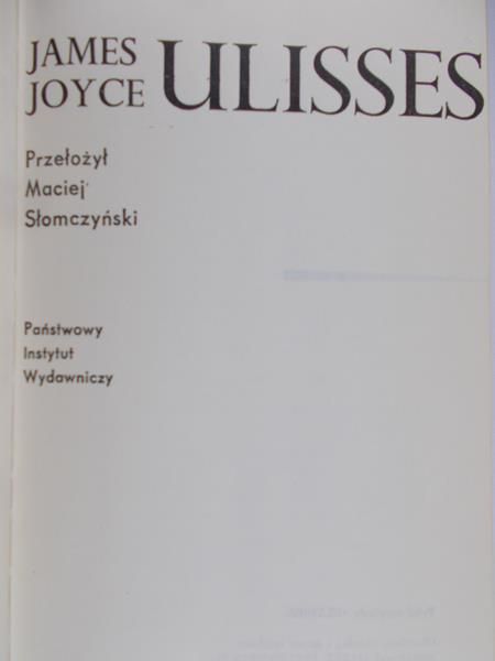 Joyce James - Ulisses