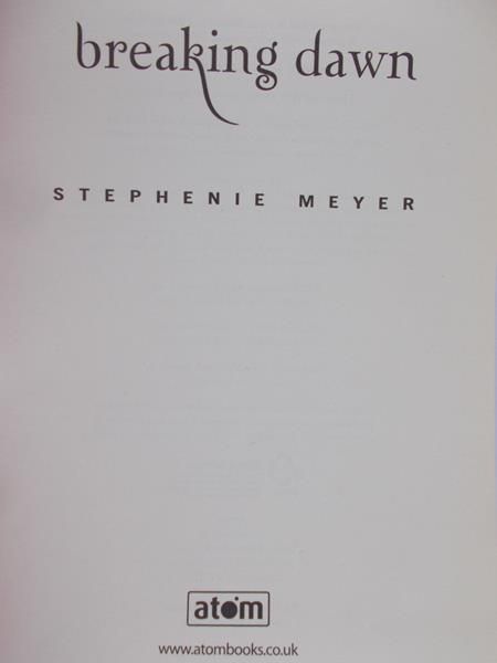 Meyer Stephanie - Breaking down