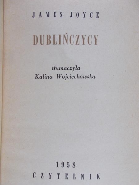 Joyce James  -  Dublińczycy