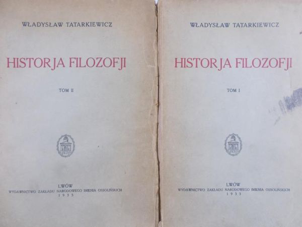 Tatarkiewicz Władysław - Historja filozofji, t. I-II, 1933