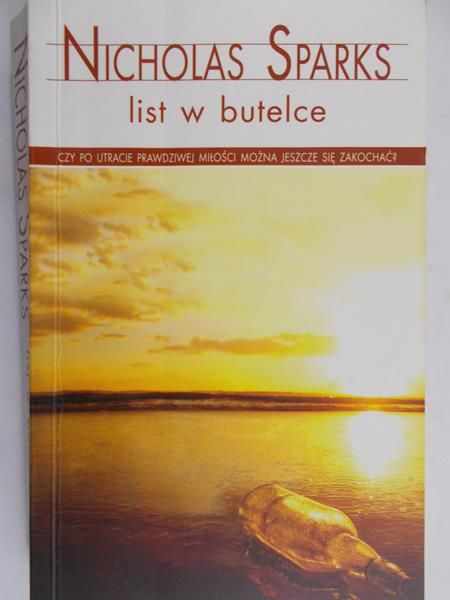 Sparks Nicholas - List w butelce