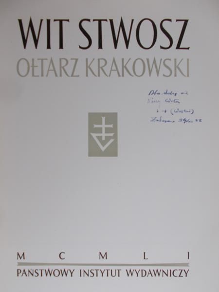 Stwosz Wit  - Ołtarz Krakowski.