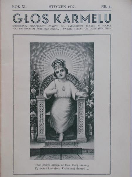 Zakon Karmelitów - Głos Karmelu, Styczeń 1937 r.