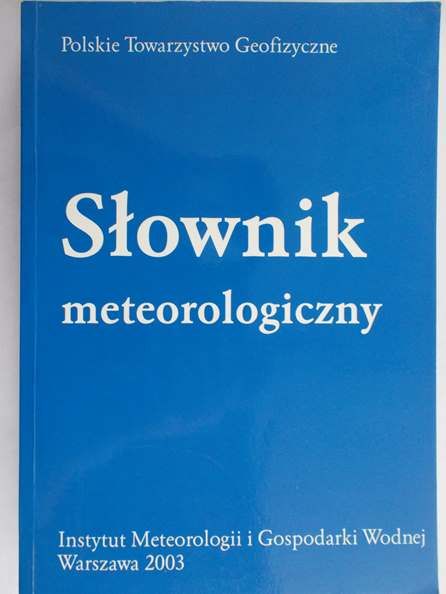 Niedźwiedź Tadeusz - Słownik meteorologiczny