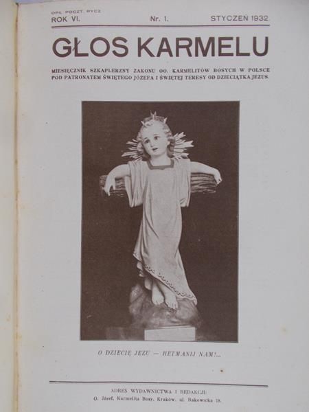 Głos Karmelu, Styczeń 1932 r.