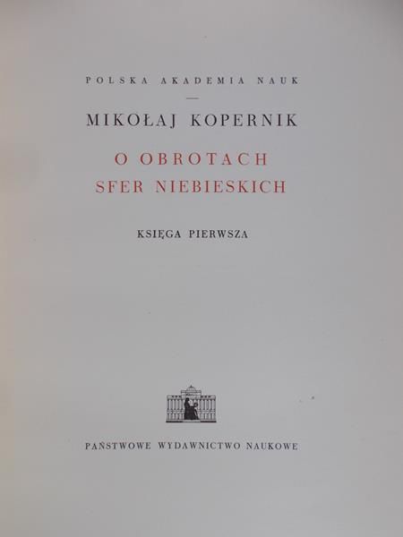 O obrotach sfer niebieskich. Księga pierwsza