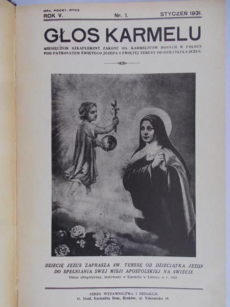 Głos karmelu, 1931r.