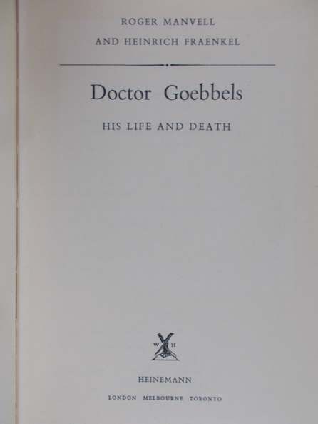 Manvell Roger - Doctor Goebbels