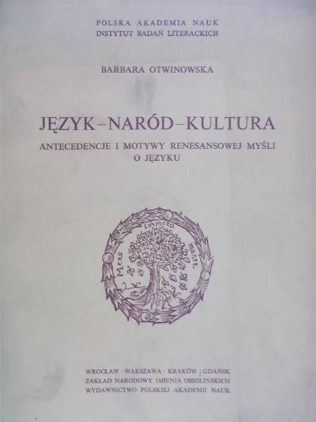 Otwinowska Barbara - Język-naród-kultura