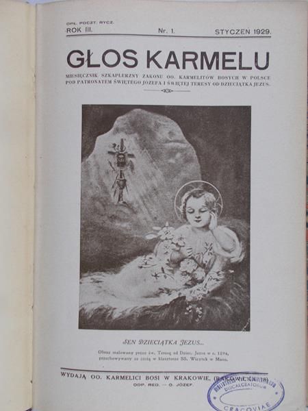 Głos Karmelu, Rocznik III, 1929 r.