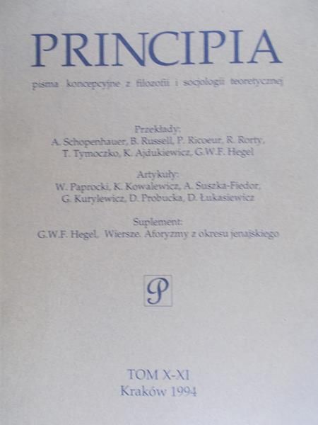 Hartman Jan (red.)  - Principia tom X - XI