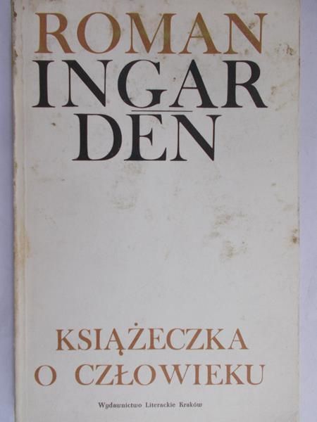 Ingarden Roman  - Książeczka o człowieku