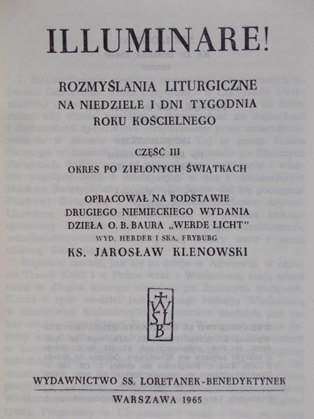 Klenowski Jarosław (opr.) - Illuminare, Tom III