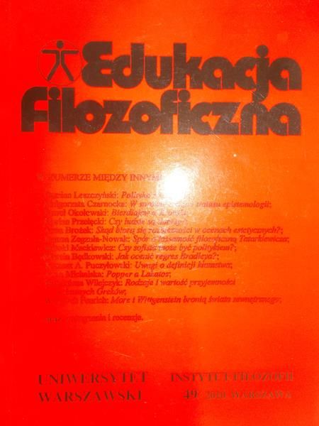 Edukacja filozoficzna, nr 49