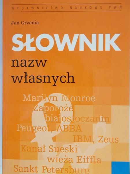 Grzenia Jan - Słownik nazw własnych
