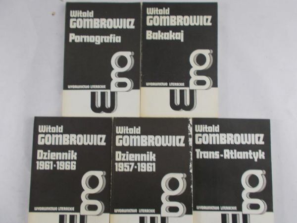 Gombrowicz Witold - Dzieła, pięć tomów