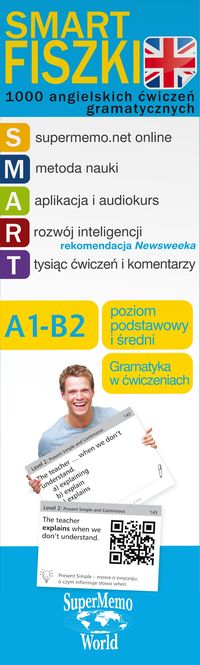 SMART Fiszki 1000 angielskich ćwiczeń gramatycznych