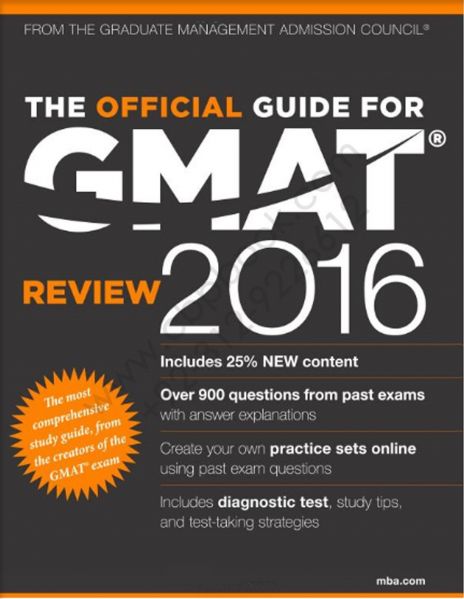 The official guide for GMAT. Review 2016