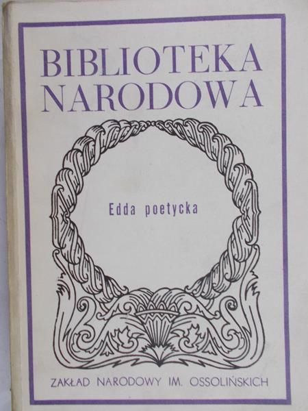 Załuska-Stromberg Apolonia  - Edda poetycka, BN
