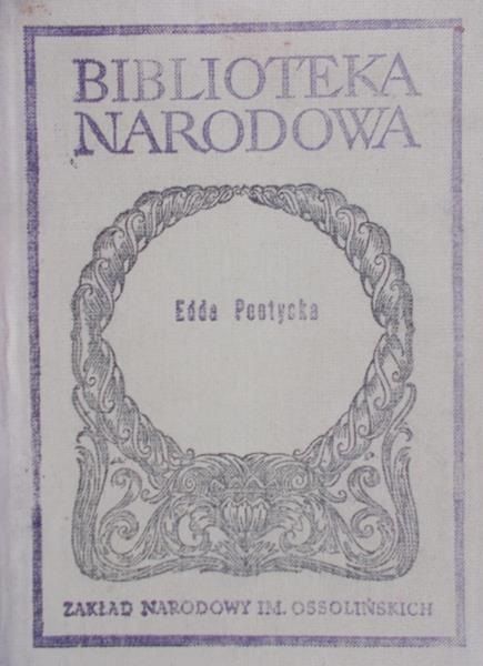 Załuska-Stromberg Apolonia  - Edda poetycka, BN
