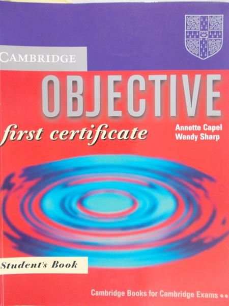Capel Annette - Camridge objective, first certificate